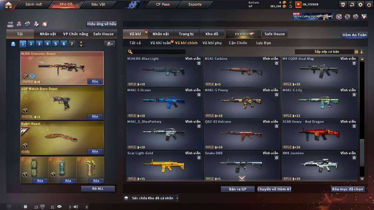 shop acc cf uy tin gia re
